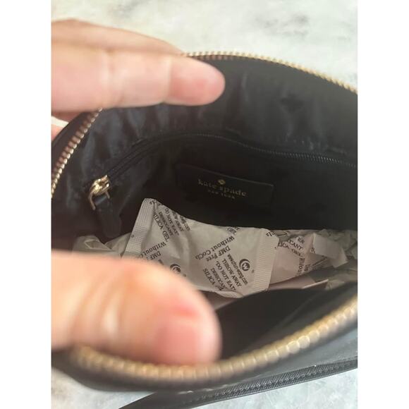 Kate Spade Tinsel Small Dome Crossbody In Black New With Tags - Picture 7 of 7